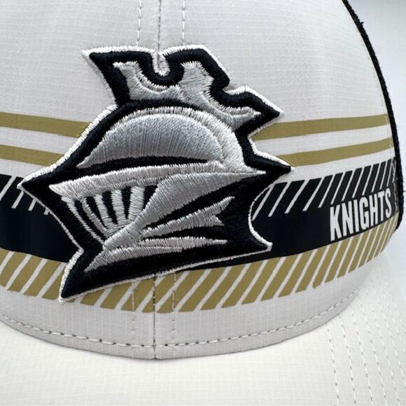 Charlotte Knights Strap-Back Baseball Hat White/Gold/Black Adjustable MiLB Cap - Picture 5 of 8